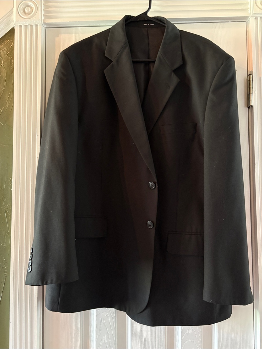 George Black Two-Button Men's Suit Jacket